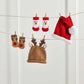 Santa Hat and Sock Set - Jayla's Bowtique