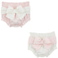 Pink & White Bow Diaper Covers