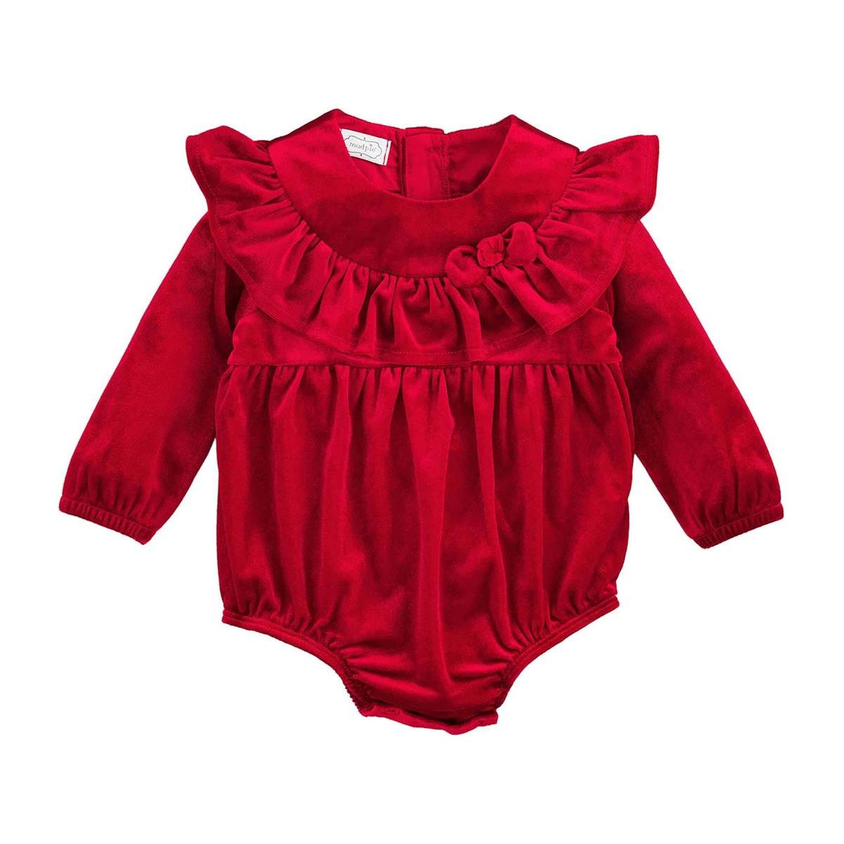 Red Velvet Baby Romper - Jayla's Bowtique