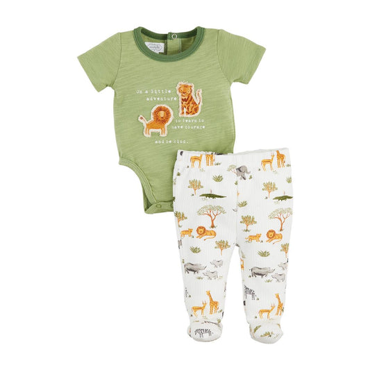 Lion Baby Bodysuit Set