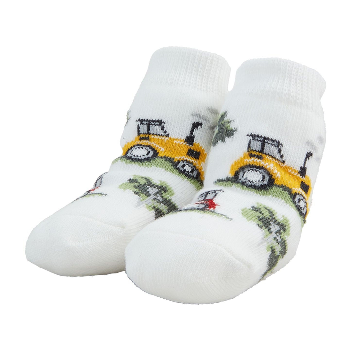 Tractor Farm Rattle Toe Socks