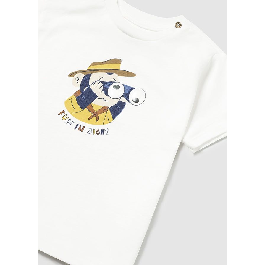 Fun in Sight Cream Interactive Tee Shirt