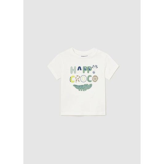 Happy Croco Cream Tee Shirt