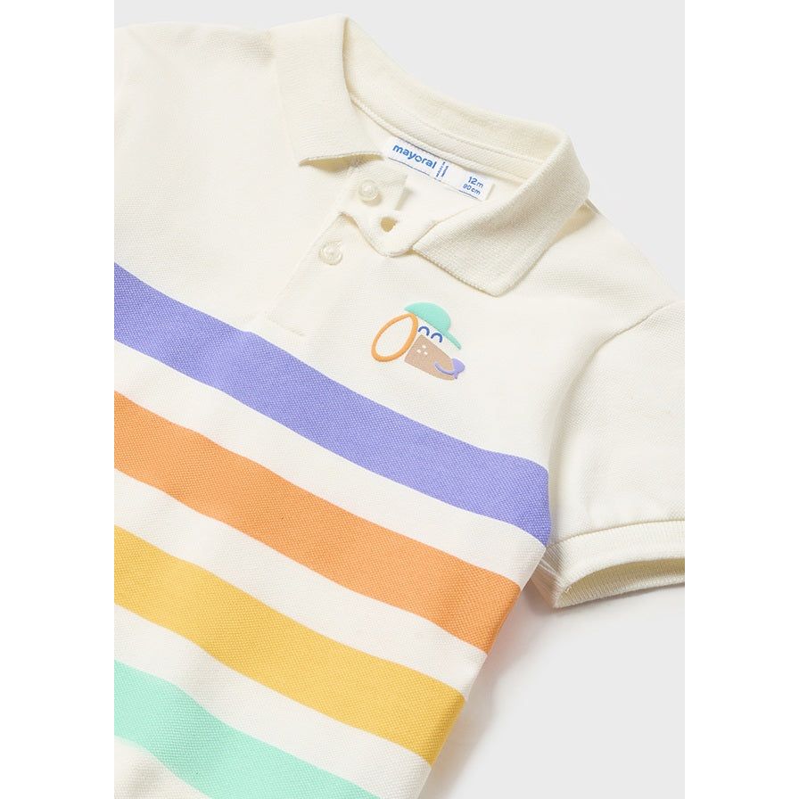 Sherbert Striped Polo Shirt