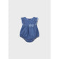 Newborn Denim Ruffled romper