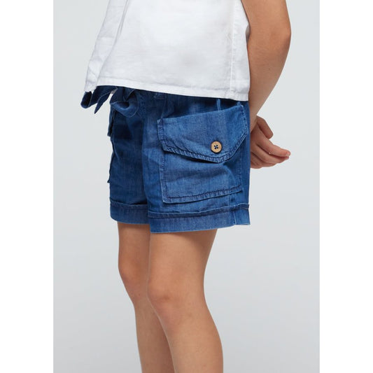 Denim Paperbag Shorts