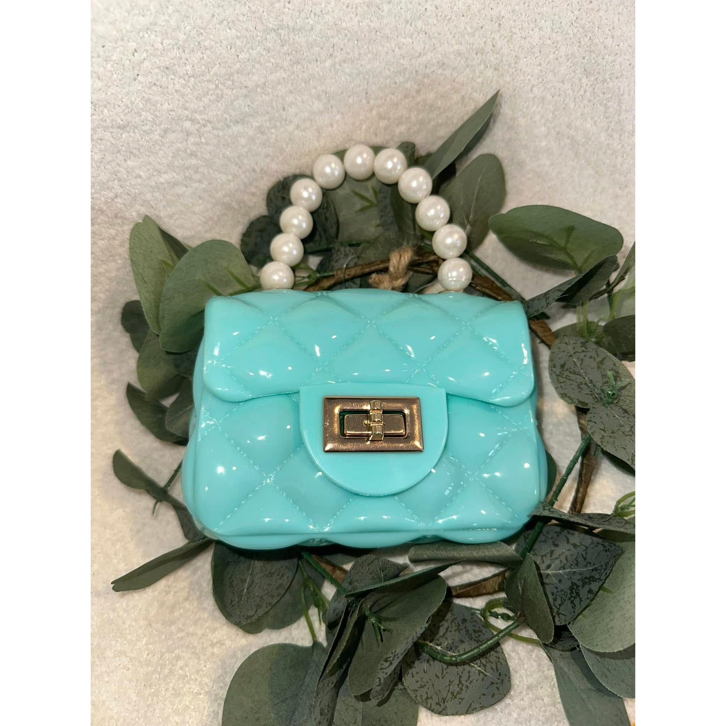 Turquoise Mini Jelly Purse