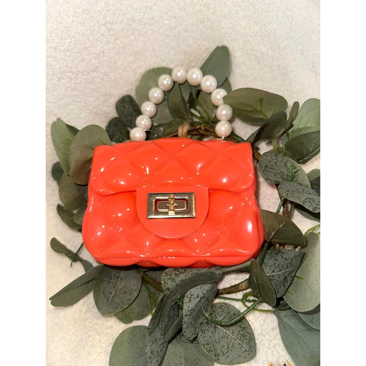 Orange Mini Jelly Purse