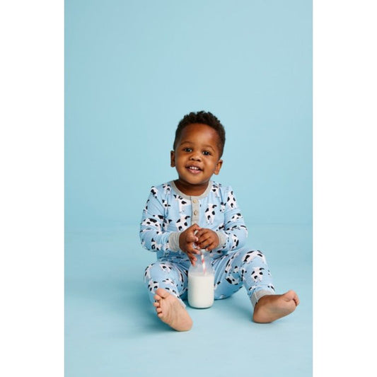 Blue Cow Toddler Pajamas