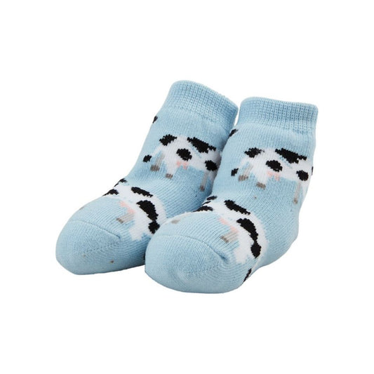 Cow Farm Rattle Toe Socks