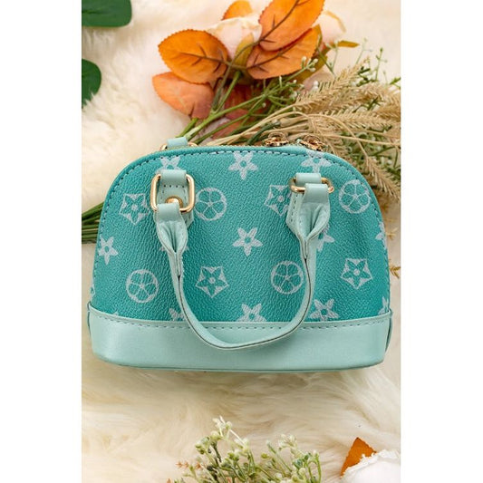 Aqua Star Mini Half Moon Purse