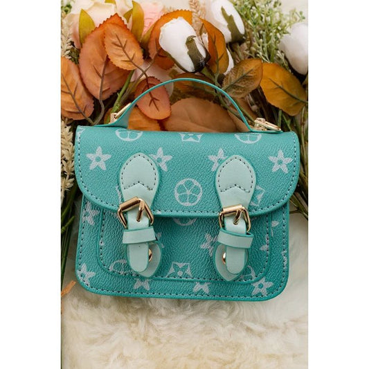 Aqua Star Mini Crossbody Purse