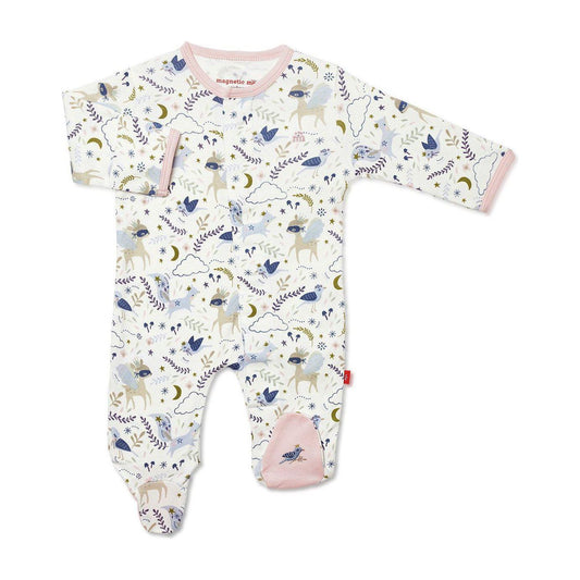 Wonderland Organic Cotton Magnetic Footie