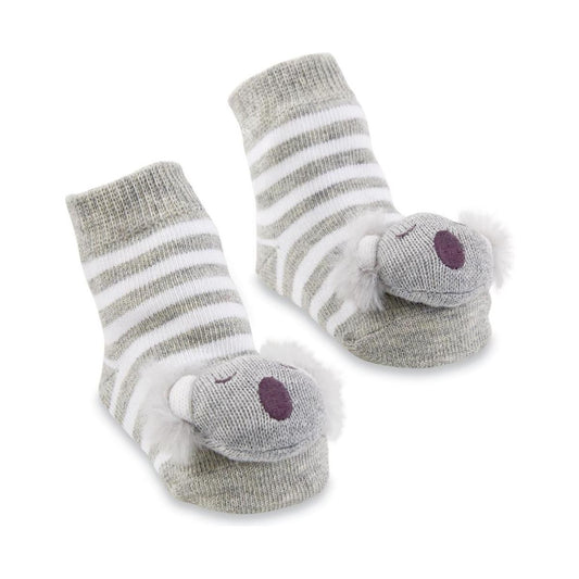 Koala Rattle Toe Baby Socks