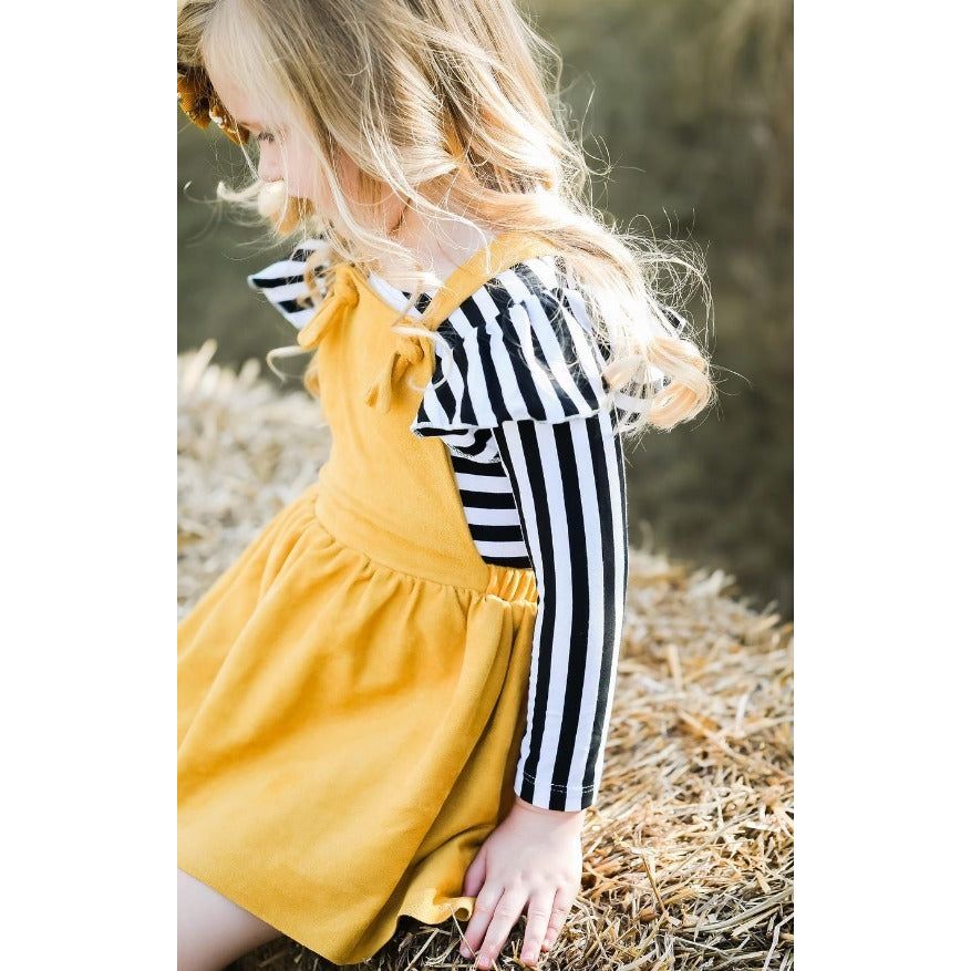 Mustard Pinafore Dress