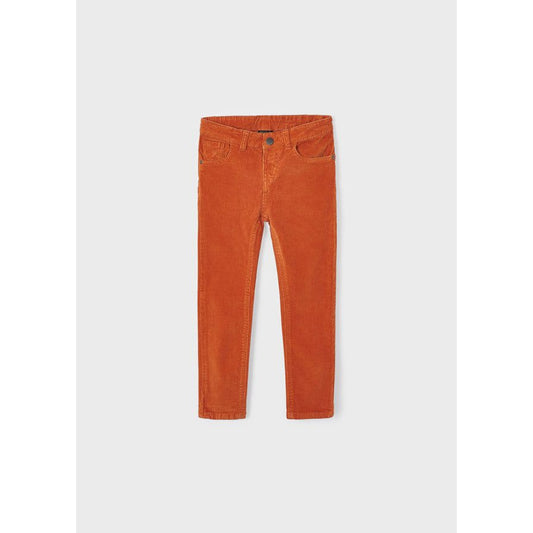 Pumpkin Slim Fit Corduroy Pants